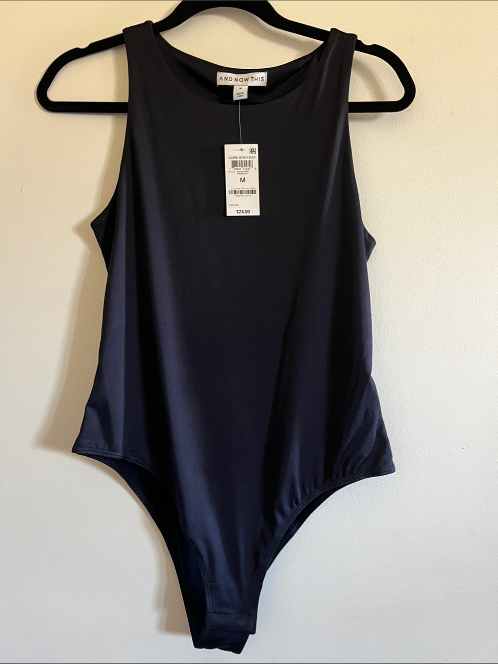 And Now This Black Sleeveless Bodysuit